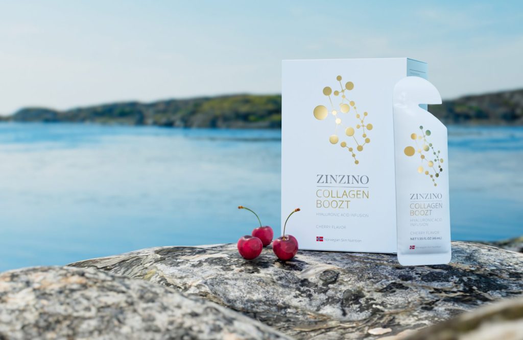 Zinzino Collagen Boozt – Kollagen-Drink mit Hyaluronsäure, Packung mit Portionsbeutel