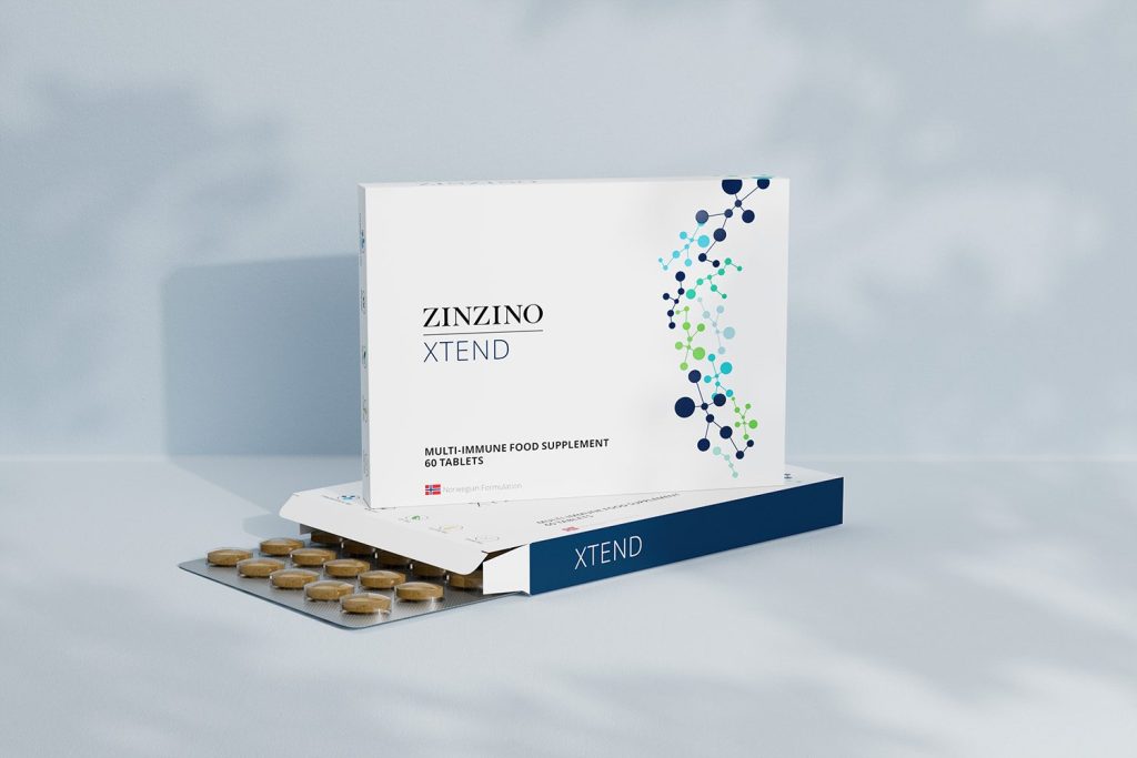 Zinzino Xtend – Multi-Immun-Nahrungsergänzung, Packung mit 60 Tabletten